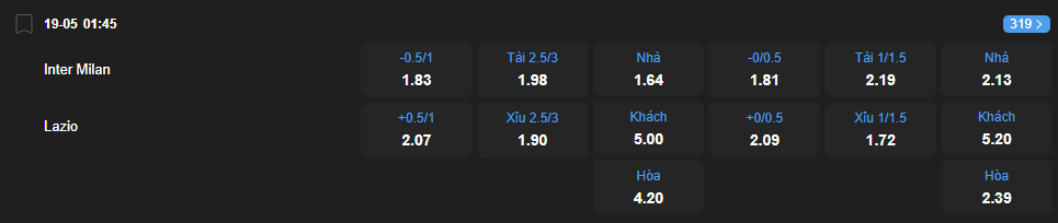 Tỷ lệ kèo Inter Milan vs Lazio nhan-dinh-soi-keo-inter-milan-vs-lazio-luc-01h45-ngay-19-5-2025-2